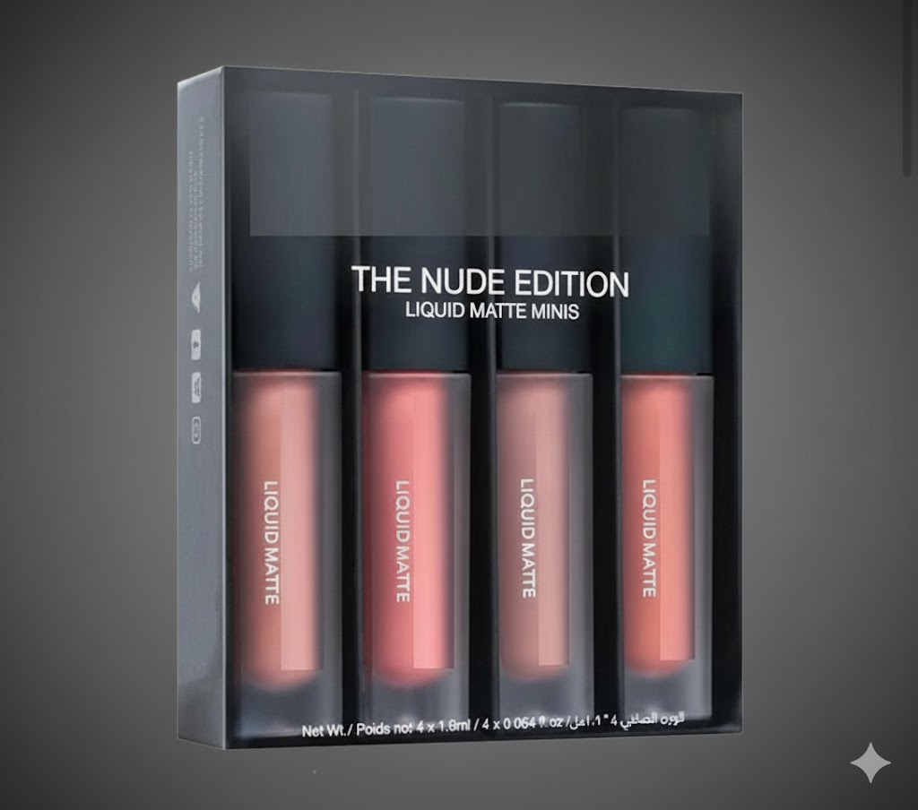 Nude Red Edition Different Shades Liquid Lipstick Set of 4 (16ml)